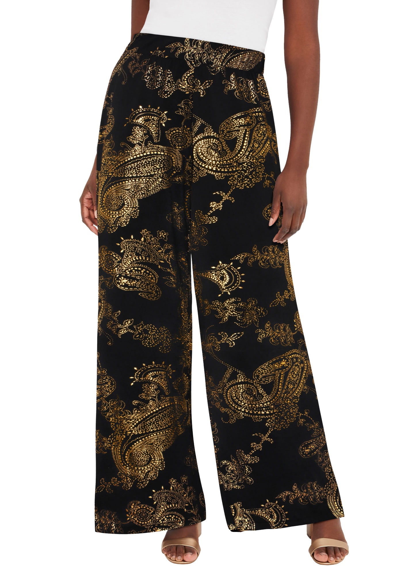 Knit Palazzo Pants main image 1