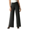 thumbnail image 1 of Jessica London Women's Plus Size Petite Stretch Knit Wide Leg Pant, 1 of 6