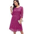 thumbnail image 1 of Jessica London Women's Plus Size Lace Fit & Flare Dress, 1 of 6