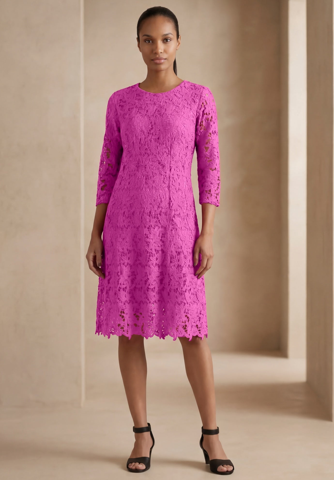 Jessica London Women's Plus Size Lace Fit & Flare Dress - Walmart.com Jessica London Women's Plus Size Lace Fit & Flare Dress - Walmart.com