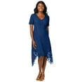 thumbnail image 1 of Jessica London Women's Plus Size Lace Handkerchief Dress, 1 of 3