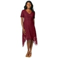 thumbnail image 1 of Jessica London Women's Plus Size Lace Handkerchief Dress, 1 of 6