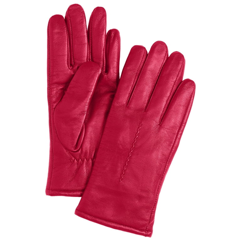 Women's plus size leather clearance gloves
