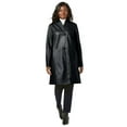 thumbnail image 1 of Jessica London Women's Plus Size Leather Swing Coat, 1 of 5