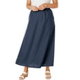thumbnail image 1 of Jessica London Women's Plus Size Linen Maxi Skirt, 1 of 5