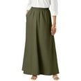 thumbnail image 1 of Jessica London Women's Plus Size Linen Maxi Skirt, 1 of 4
