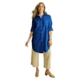 thumbnail image 1 of Jessica London Women's Plus Size Linen Mega Tunic, 1 of 5