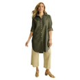 thumbnail image 1 of Jessica London Women's Plus Size Linen Mega Tunic, 1 of 4