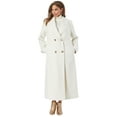thumbnail image 1 of Jessica London Women's Plus Size Long Shawl Collar Wool Blend Coat, 1 of 5