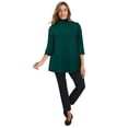 thumbnail image 1 of Jessica London Women's Plus Size Mockneck Swing Tunic, 1 of 4