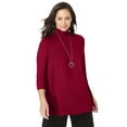 thumbnail image 1 of Jessica London Women's Plus Size Mockneck Swing Tunic, 1 of 5