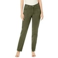 thumbnail image 1 of Jessica London Women's Plus Size Petite Classic Cotton Denim Straight-Leg Jean, 1 of 6