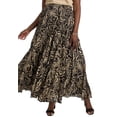 thumbnail image 1 of Jessica London Women's Plus Size Petite Flowing Crinkled Maxi Skirt, 1 of 5