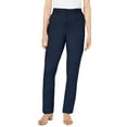 thumbnail image 1 of Jessica London Women's Plus Size Petite Stretch Cotton Chino Straight-Leg Pant, 1 of 5