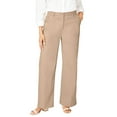 thumbnail image 1 of Jessica London Women's Plus Size Petite Stretch Cotton Chino Wide-Leg Trouser, 1 of 5