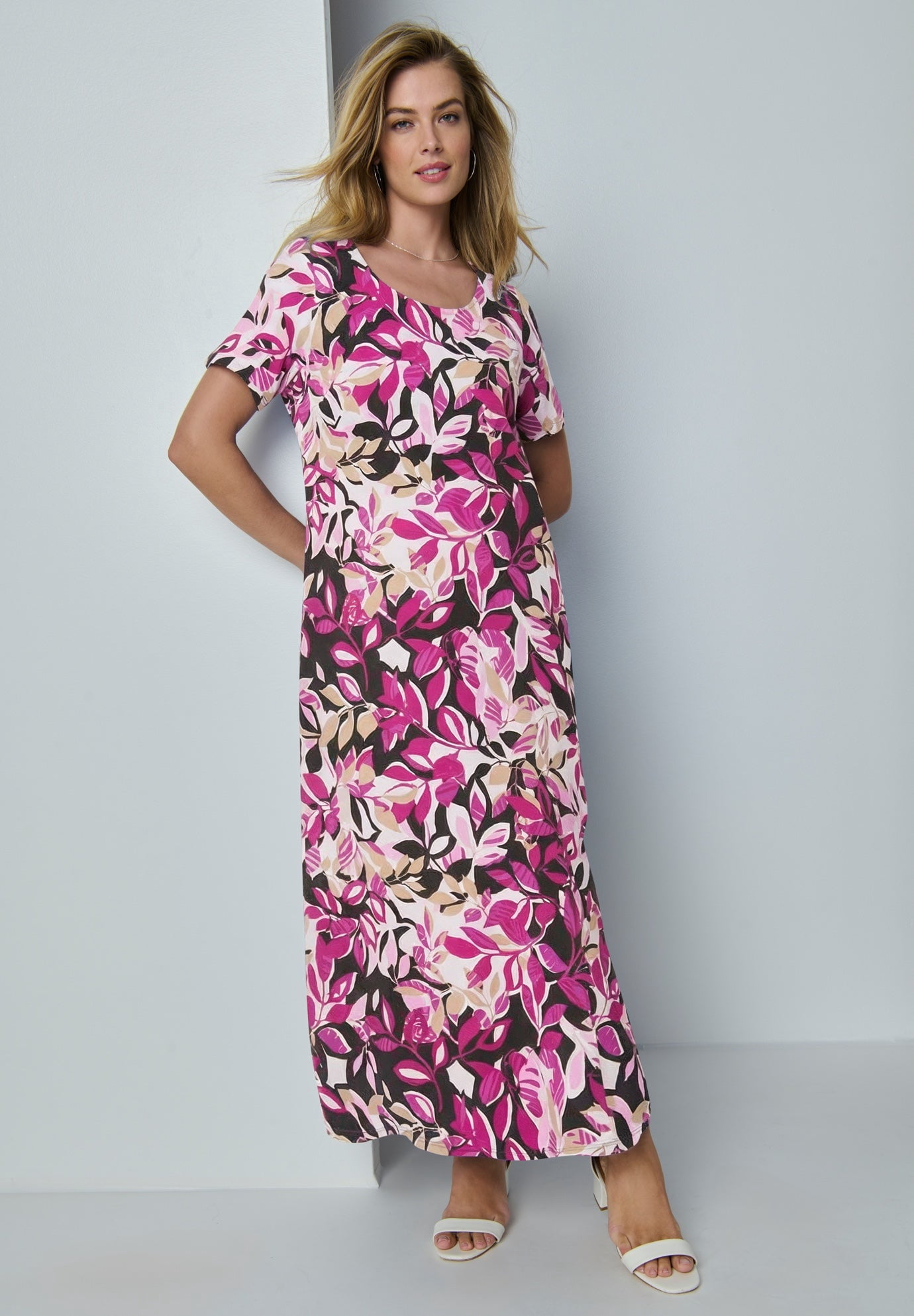 cotton t shirt maxi dress Tall Striped T-Shirt Maxi Dress L / Extra Tall / Black/White