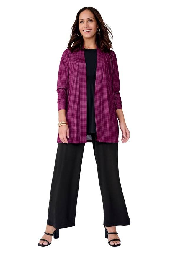 Women's Plus Size Petite Stretch Knit Maxi Skirt