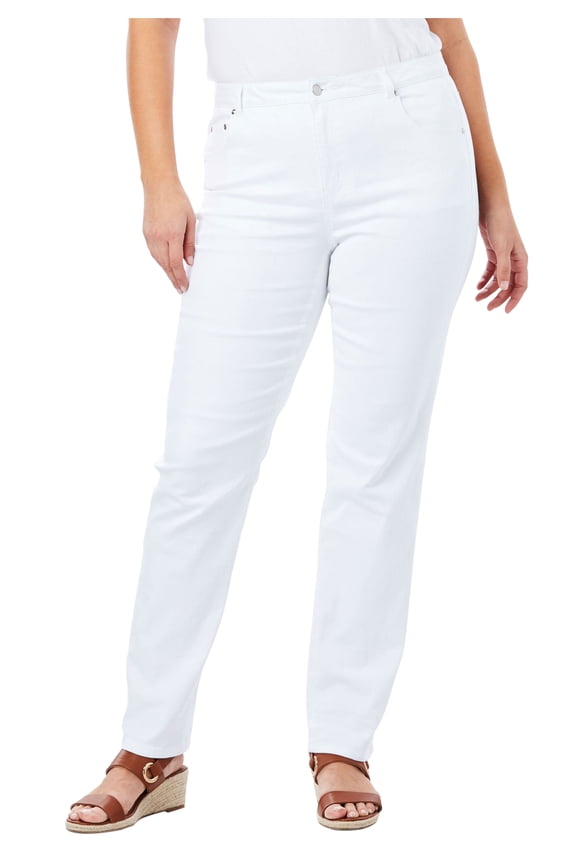 Women's Plus Size Petite True Fit Stretch Denim Straight Leg Jean