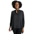 thumbnail image 1 of Jessica London Women's Plus Size Pleated Back Georgette Tunic, 1 of 4