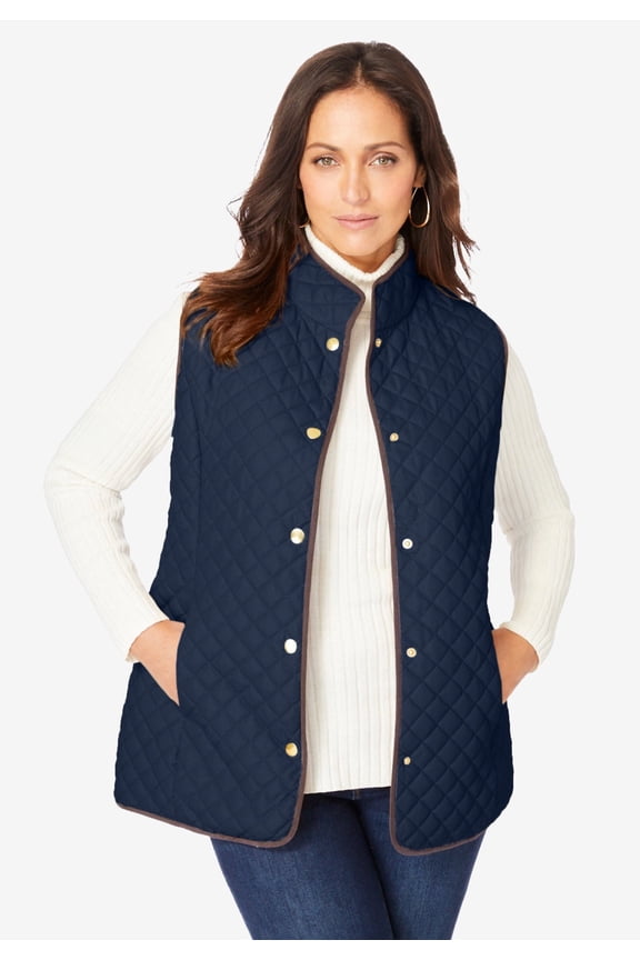 Women's Plus Size Quilted Vest