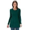 thumbnail image 1 of Jessica London Women's Plus Size Ribbed Baby Doll Tunic Sweater, 1 of 4