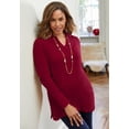 thumbnail image 1 of Jessica London Women's Plus Size Ribbed Collar Sweater, 1 of 5
