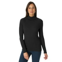 Jessica London Women's Plus Size Ribbed Cotton Turtleneck Sweater Sweater 100% Cotton