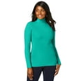 thumbnail image 1 of Jessica London Women's Plus Size Ribbed Cotton Turtleneck Sweater, 1 of 4