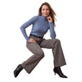 thumbnail image 1 of Jessica London Women's Plus Size Ribbed Cotton Turtleneck Sweater, 1 of 4