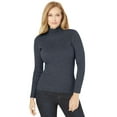 thumbnail image 1 of Jessica London Women's Plus Size Ribbed Cotton Turtleneck Sweater, 1 of 5
