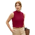 thumbnail image 1 of Jessica London Women's Plus Size Ribbed Sleeveless Shell, 1 of 1