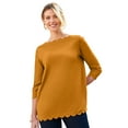 thumbnail image 1 of Jessica London Women's Plus Size Scallop Boatneck Tunic, 1 of 6