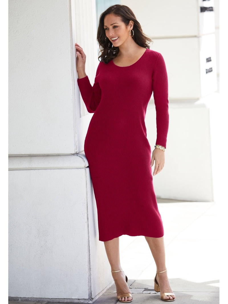 formal plus size sweater dress Playing Games Maxi Dress White