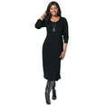 thumbnail image 1 of Jessica London Women's Plus Size Scoop-Neck Sweater Dress, 1 of 4