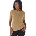 thumbnail image 1 of Jessica London Women's Plus Size Shaker Tee, 1 of 4