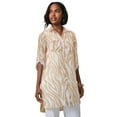 thumbnail image 1 of Jessica London Women's Plus Size Sheer Georgette Mega Tunic, 1 of 5