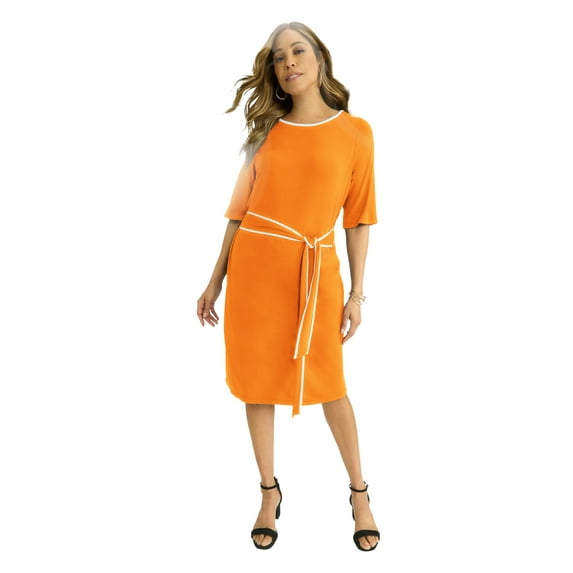 Jessica London Women's Plus Size Side Tie Maxi Dress