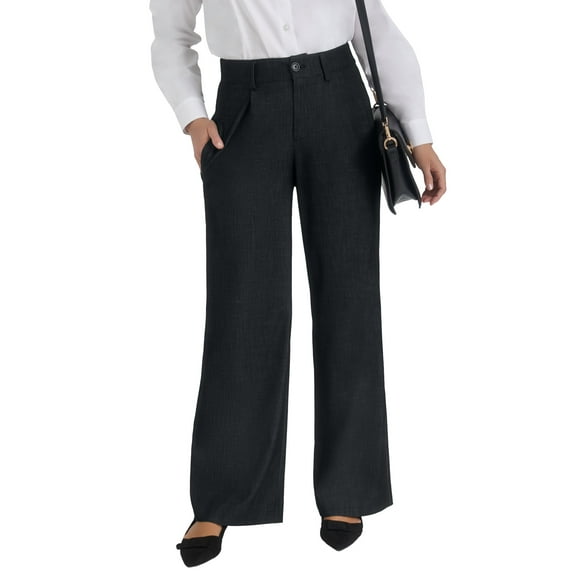 Jessica London Women's Plus Size Slubbed Denim Trouser