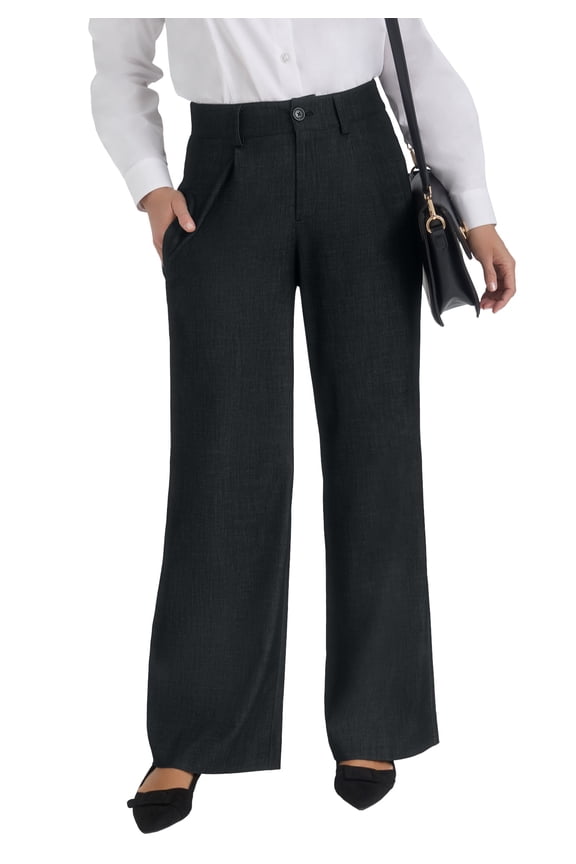 Women's Plus Size Slubbed Denim Trouser