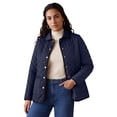 thumbnail image 1 of Jessica London Women's Plus Size Snap-Front Quilted Coat, 1 of 3