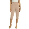 thumbnail image 1 of Jessica London Women's Plus Size Soft Ease Capri, 1 of 4