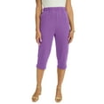 thumbnail image 1 of Jessica London Women's Plus Size Soft Ease Capri, 1 of 4