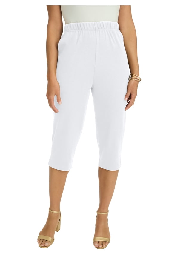 Women's Plus Size Soft Ease Capri