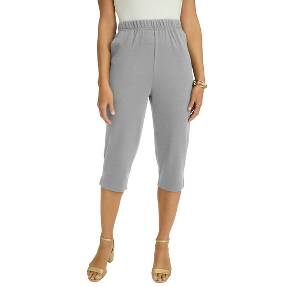 Jessica London Women's Plus Size Soft Ease Capri