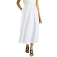 thumbnail image 1 of Jessica London Women's Plus Size Soft Ease Midi Skirt, 1 of 6