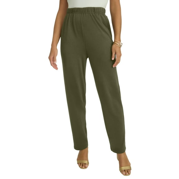 Jessica London Women's Plus Size Soft Ease Straight Leg Pant