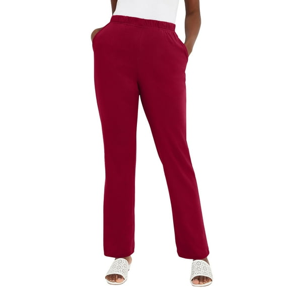 Jessica London Women's Plus Size Soft Ease Straight Leg Pant