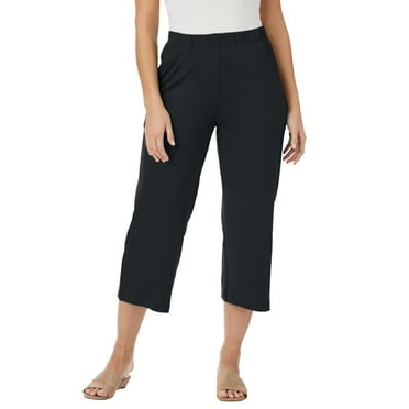 Jessica London Women's Plus Size Soft Ease Wide Crop
