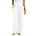 thumbnail image 1 of Jessica London Women's Plus Size Soft Ease Wide Leg Pant, 1 of 3