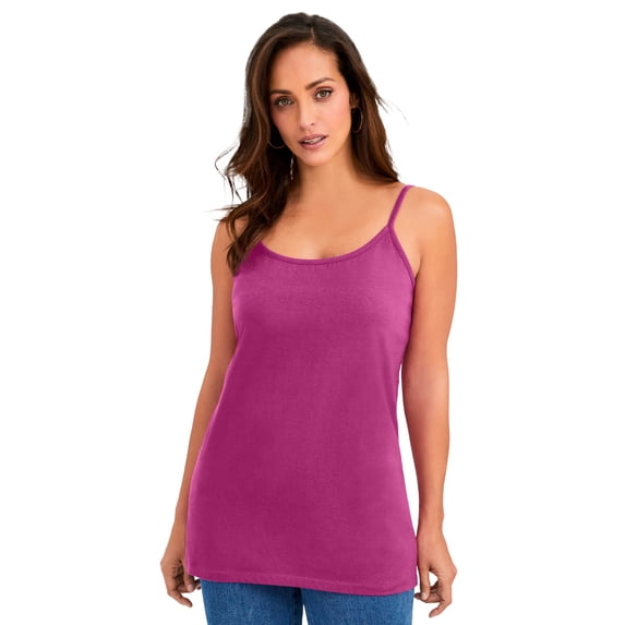 Jessica London Women's Plus Size Stretch Cotton Cami